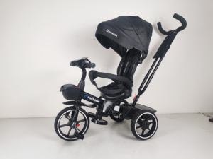 Portable Baby <strong>Trike</strong> 4 in 1 Design <strong>with</strong> Removable Parental Push <strong>Handle</strong> Storage Basket and Anti-tip Structure for <strong>Toddler</strong> Safety - Product Image 5