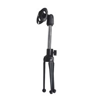 Mini support de microphone de bureau professionnel noir réglable trépied de basson de fournisseur d'or