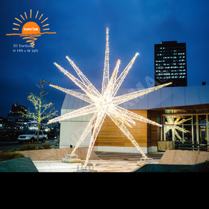 Decorazioni per il nuovo anno natale con motivo a stella luci commerciali enormi luci all'aperto illuminate per albero <span class=keywords><strong>di</strong></span> natale grandi decorazioni natalizie - Product Image 1