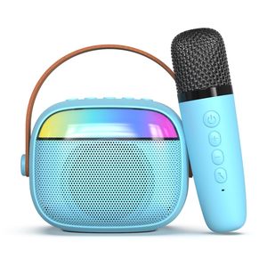 Altoparlante Karaoke Portatile per Bambini con 2 Microfoni, RGB, Modificatore di Voce e Bluetooth - Product Image 1