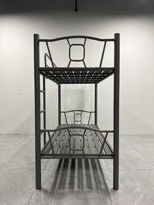 Litera de Metal moderna para dormitorio de estudiantes con <span class=keywords><strong>escalera</strong></span>, barandilla, cajón, gabinete, construcción resistente, fácil montaje - Product Image 3