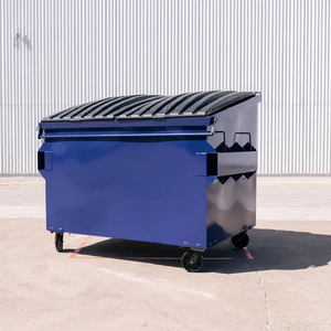 Bán Hot Mobile Mini dumpster phía trước tải bỏ qua Thùng với nắp nhựa - Product Image 2