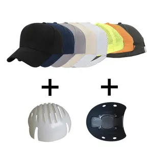 舒适的轻质头部保护帽安全帽安全帽，带凹凸帽，适合男女插入棒球安全凹凸帽