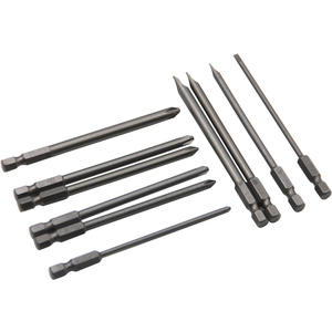 Juego de puntas de destornillador hexagonal Phillips y de cabeza plana de 100 mm, puntas magnéticas extendidas de acero S2 para herramientas manuales, 10 unidades - Product Image 2