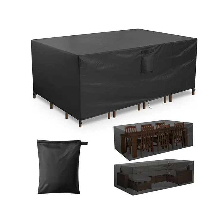 パティオ家具カバー防水ヘビーデューティー屋外テーブルと椅子カバー屋外家具UVと防風パティオカバー