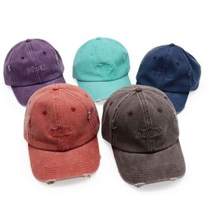Gorras de Béisbol de Alta Calidad con Logotipo Bordado, Gorra Estilo Dad Desgastada Personalizada - Product Image 1