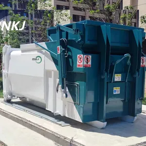 RNKJ Elevated Waste Compactor Fixed Hydraulic Waste Treatment Machinery Garbage Recycling Machine
