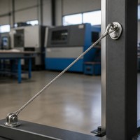 Câble en acier inoxydable 316 pour le soutien des cultures en serre et les systèmes de tension de treillis