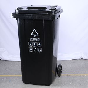 Contenedor de Basura de Plástico con Ruedas, Color Verde, 120L, para Uso en Interiores y Exteriores, Forma Rectangular, Recolección de Residuos de Alimentos - Product Image 4