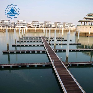 Chất lượng hàng đầu <span class=keywords><strong>Dock</strong></span> nhôm nổi bến tàu phao nổi cầu nền tảng WPC decking - Product Image 4