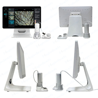 Analyseur de cuir chevelu intelligent professionnel, 4 sondes, 3 spectres, zoom 10X-200X, détecteur de follicules pileux, 12 indicateurs de cuir chevelu, analyseur de peau