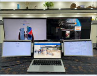 Factory New Portable Triple Monitor IPS Triple Portable Monitor for Laptop Screen Extender Portable Game Display