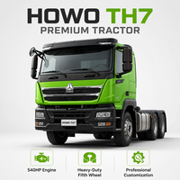 Camion tracteur d'occasion Sinotruk HOWO TH7 8x4 Euro 4 avec moteur Common Rail pour le transport transfrontalier, camion tracteur HOWO 6x4