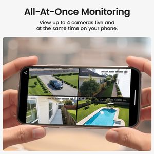Aosu Solar-Powered Outdoor Security Camera Kit 4-Cam Wireless Home Surveillance System - Product Image 3