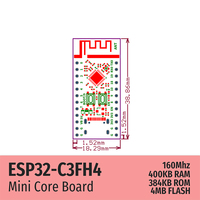 Carte de développement WeAct ESP32 ESP32C3 FH4 Micropython