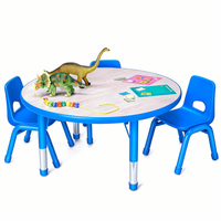 Ensemble de tables et chaises de salle à manger modernes pour écoles maternelles OEM avec table ronde pour garderies
