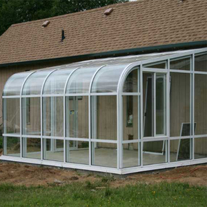 Gazebo en aluminium personnalisé pergola véranda en verre patio extérieur toit à persiennes roulant - Product Image 6