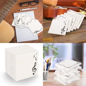 Bloc de Notas Adhesivas con Logotipo Personalizado, Bloc de Notas de Papel Blanco Impreso, Papelería para Estudiantes y Personal de Oficina - Product Image 4