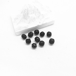 Perles d'espacement en forme d'animal en acier inoxydable noir Yunnique pour la fabrication de bracelets, moulage irrégulier 8mm GZY-PJ19 - Product Image 3