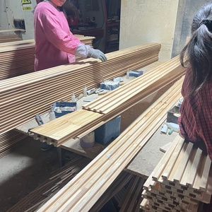 <span class=keywords><strong>ผนัง</strong></span>พื้นหลังแผงลายตารางไม้เนื้อแข็ง - Product Image 4