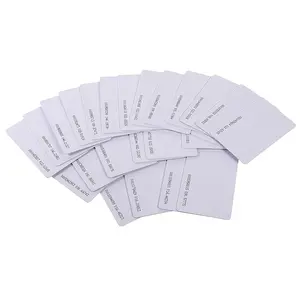 White blank key inkject card with UID code print 18-digit internal code