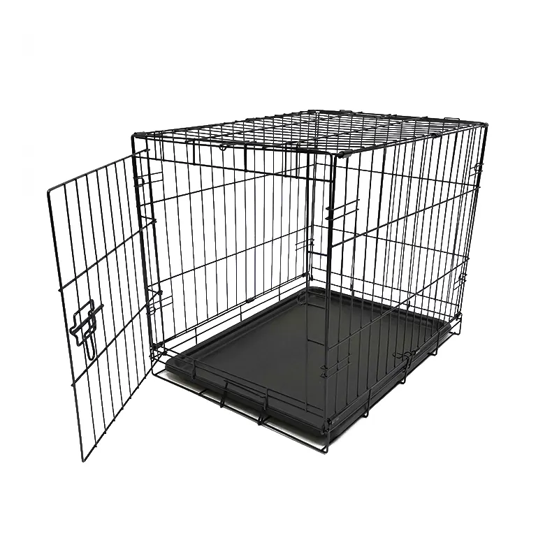 Custom 48Inch Pet Dog Kennel Cage Welded Iron Wire Mesh Folding Metal Dog Crate