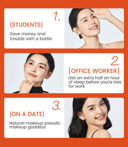 OEM su geçirmez uzun ömürlü sıvı vakıf Vegan koyu paraben-ücretsiz beyazlatma Anti-aging sodyum hiyaluronat <span class=keywords><strong>C</strong></span> vitamini - Product Image 6