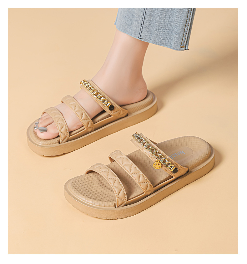 Women Fashion Slippers and Sandals Summer Girls PVC EVA Causal Flat Shoes