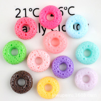 Hotsell Nieuwe Aanwinst Simulatie Hars Voedsel Serie Donut Slime Accessoires DIY Materiaal Sieraden maken Slime Vulling