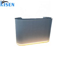 Table frontale de réception avec éclairage led, petit meuble dentaire, couleur blanc ou noir, pour salon de beauté et spa, 110/220V