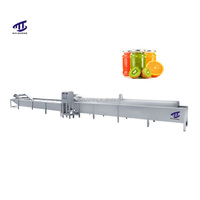 Pasteurisateur tunnel multifonctionnel prix usine pour petites bouteilles en verre Machine de pasteurisation de pots de jus de fruits