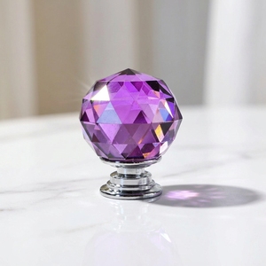 Puxadores de Cristal 30mm para Móveis: Bolas de Cristal para Armários, Gavetas e Guarda-Roupas - Product Image 4