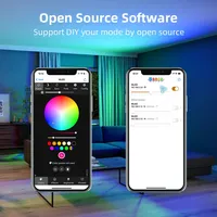 Controlador LED DOMRAEM DOM-WLE-RC005 USB-C WLED ESP8266/ESP32 para Tiras RGB, Fusible de 16A, 0.5W en Espera, Control por Voz, Control Remoto de 30m