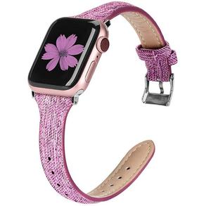 Banda de reloj para <span class=keywords><strong>Apple</strong></span> <span class=keywords><strong>Watch</strong></span> de tejido de lona con <span class=keywords><strong>oro</strong></span> <span class=keywords><strong>rosa</strong></span> <span class=keywords><strong>correa</strong></span> de las mujeres y los hombres Compatible iWatch - Product Image 1