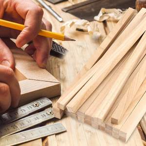 Bilah strip tongkat kayu Paulownia persegi bulat untuk siswa DIY kerajinan Model ruang bangunan dari hutan Hengyu - Product Image 6