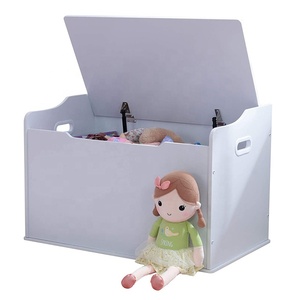 Hộp Đựng Đồ Chơi Bằng Gỗ Với Nắp Đậy An Toàn Bản Lề - Product Image 1