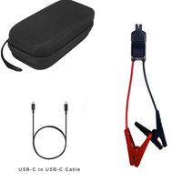 Démarreur de saut de voiture JSP-8000 1000A Peak 8000mAh pour voitures à essence 12V inférieures à 3,5 L-avec chargeur mobile, lumière LED et écran LCD