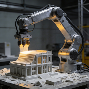 Robot d'impression 3D industriel YASKAWA CNGBS pour la construction en béton et polymères, impression à grande échelle, moteur architectural - Product Image 2