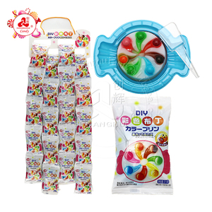 Gelée arc-en-ciel DIY, gelée aromatisée aux fruits avec des bonbons aux haricots de chocolat - Product Image 1