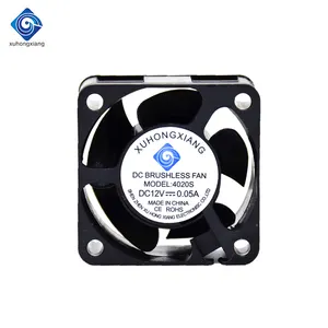 Mini Small 40x40X20 12V 12000RPM DC Axial Cooling Fan CPU Exhaust Fan 40mm 4020 With Ball Bearing for Cooling System CPU Cooling