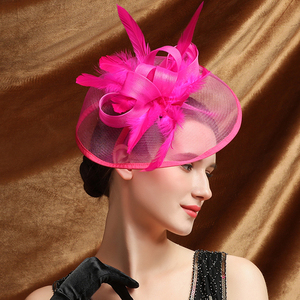 Chapeau fascinateur en maille pour femme avec pince pour Derby, fête du thé, mariée, plage, mariages en plein air, sports, pêche, décontracté, ajustable - Product Image 5