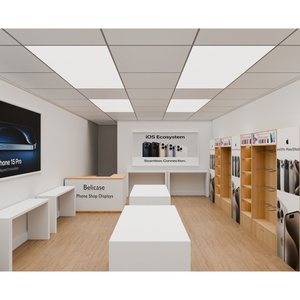 Decorazione personalizzata del negozio di <span class=keywords><strong>riparazione</strong></span> di <span class=keywords><strong>cellulari</strong></span> moderni scaffali per smartphone Mdf melamina lavello con ganci - Product Image 6