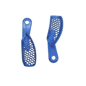 Produits d'hygiène buccale polyvalents Plateaux d'empreintes dentaires en plastique et acier inoxydable Instrument dentaire supérieur inférieur pour usage dentaire - Product Image 3