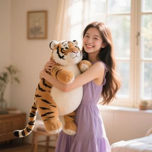 Peluche de Tigre de Diseño Moderno, de Alta Calidad, con Cola de Tigre, Personalizado, Juguete de Peluche de Tigre - Product Image 1