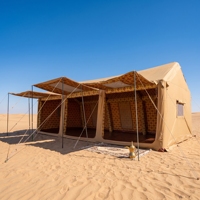Tente de camping de luxe FR, grande capacité, pour 4 à 8 personnes, résistante au vent du désert, pour la saison de camping au Moyen-Orient