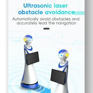 Robot Humanoide de <span class=keywords><strong>Inteligencia</strong></span> <span class=keywords><strong>Artificial</strong></span> de Alta Calidad, Robot Comercial de Servicio y Bienvenida, Navegación Lidar, Control por Aplicación, 12 Horas de Autonomía - Product Image 4