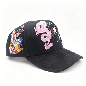 Gorra <span class=keywords><strong>de</strong></span> 5 Paneles Personalizada con Bordado para Hombre, Gorras <span class=keywords><strong>de</strong></span> Camionero Vaqueras para Hombre, <span class=keywords><strong>Sombrero</strong></span> <span class=keywords><strong>de</strong></span> Béisbol <span class=keywords><strong>de</strong></span> Gamuza Personalizado, Sombreros Mexicanos - Product Image 1