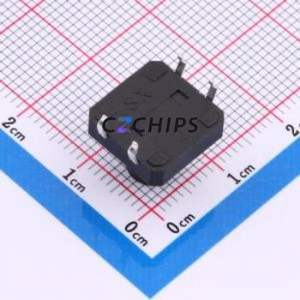 TS015-CBW1FH10.0 Tactile Switch Through hole-4P,12x12mm Switch Single Pole Single Throw Round Button 2.5N Through Hole - Product Image 2