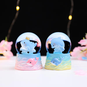 <span class=keywords><strong>Boule</strong></span> de cristal avec sons d'animaux, globe à eau de bureau mignon, globe à neige en résine, cadeau, décoration créative de dessin animé, <span class=keywords><strong>boule</strong></span> de cristal de Noël - Product Image 4