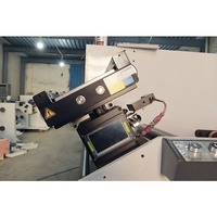 PLC Contrôle automatique Autocollant Papier Côté Bande Film Rouleau Toile Étroite Tourelle Redécoupeuse Rebobineuse Fabrication de la machine